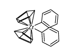 diphenylbis(η5-cyclopentadienyl)-zirconium(IV) Structure