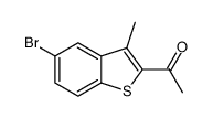 1-(5-Bromo-3-methyl-1-benzothiophen-2-yl)ethanone Structure