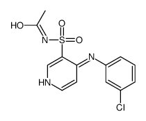 N-[4-(3-chloroanilino)pyridin-3-yl]sulfonylacetamide Structure