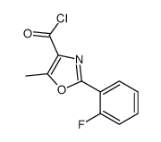 2-(2-fluorophenyl)-5-methyl-1,3-oxazole-4-carbonyl chloride Structure