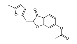 [2-[(5-methylfuran-2-yl)methylidene]-3-oxo-1-benzofuran-6-yl] acetate结构式