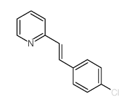 2-[2-(4-chlorophenyl)ethenyl]pyridine structure