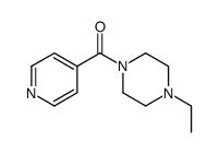 Piperazine, 1-ethyl-4-(4-pyridinylcarbonyl)- (9CI)结构式