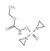 ((Bis(1-aziridinyl)phosphinyl)oxy)carbamic acid ethyl ester Structure