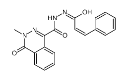 3-methyl-4-oxo-N'-(3-phenylprop-2-enoyl)phthalazine-1-carbohydrazide Structure