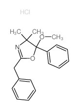 2-benzyl-5-methoxy-4,4-dimethyl-5-phenyl-1,3-oxazole Structure