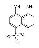 5-amino-4-hydroxy-naphthalene-1-sulfonic acid结构式