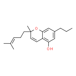 (+)-2-Methyl-2-(4-methyl-3-pentenyl)-7-propyl-2H-1-benzopyran-5-ol结构式