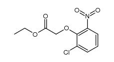6-chloro-2-nitrophenoxyacetic acid ethyl ester Structure
