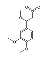 1,2-dimethoxy-4-(1-methoxy-2-nitroethyl)benzene结构式