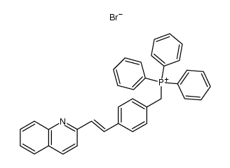 triphenyl-[4-(2-quinolin-2-yl-vinyl)-benzyl]-phosphonium, bromide Structure