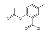2-acetoxy-5-methylbenzoyl chloride Structure