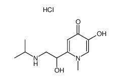 5-Hydroxy-2-(1-hydroxy-2-isopropylamino-ethyl)-1-methyl-1H-pyridin-4-one; hydrochloride Structure