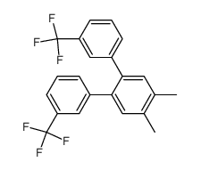 4,5-bis[m-(trifluoromethyl)phenyl]-o-xylene结构式