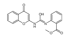 methyl 2-[(4-oxochromen-2-yl)carbamoylamino]benzoate结构式