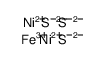 iron(3+),nickel(2+),tetrasulfide Structure