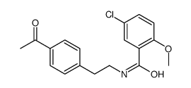 N-[2-(4-acetylphenyl)ethyl]-5-chloro-2-methoxybenzamide Structure