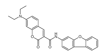 2H-1-Benzopyran-3-carboxamide,N-3-dibenzofuranyl-7-(diethylamino)-2-oxo-(9CI) picture