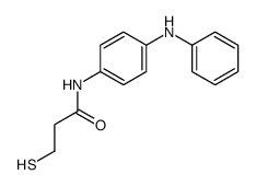 N-(4-anilinophenyl)-3-sulfanylpropanamide结构式