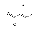 3-Methylbut-2-enoic acid mono-lithium salt结构式