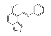 (5-methoxy-2,1,3-benzothiadiazol-4-yl)-phenyldiazene结构式