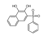 3-(benzenesulfonyl)naphthalene-1,2-diol结构式