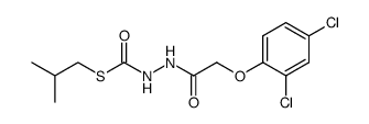 N'-[2-(2,4-Dichloro-phenoxy)-acetyl]-hydrazinecarbothioic acid S-isobutyl ester Structure