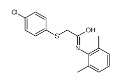 2-(4-chlorophenyl)sulfanyl-N-(2,6-dimethylphenyl)acetamide结构式