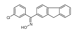 N-[(3-chlorophenyl)-(9H-fluoren-2-yl)methylidene]hydroxylamine Structure