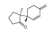 2-Methyl-2-(1-methyl-4-methylene-2-cyclohexen-1-yl)-cyclopentanone Structure