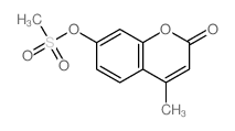 4-methyl-7-methylsulfonyloxy-chromen-2-one Structure