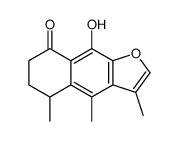 9-hydroxy-3,4,5-trimethyl-6,7-dihydro-5H-benzo[f][1]benzofuran-8-one结构式