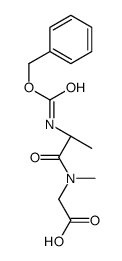2-[methyl-[(2S)-2-(phenylmethoxycarbonylamino)propanoyl]amino]acetic acid Structure