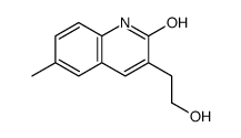 3-(2-hydroxyethyl)-6-methyl-1H-quinolin-2-one结构式