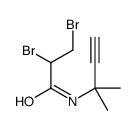 2,3-dibromo-N-(2-methylbut-3-yn-2-yl)propanamide Structure