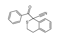 1-benzoyl-3,4-dihydroisothiochromene-1-carbonitrile Structure