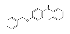 2,3-dimethyl-N-(4-phenylmethoxyphenyl)aniline结构式