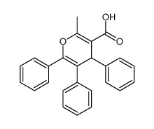 2-methyl-4,5,6-triphenyl-4H-pyran-3-carboxylic acid结构式