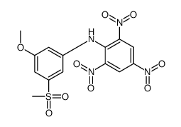 N-(3-methoxy-5-methylsulfonylphenyl)-2,4,6-trinitroaniline Structure