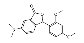 3-(2,4-dimethoxyphenyl)-6-(dimethylamino)-3H-2-benzofuran-1-one Structure