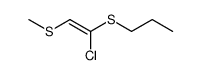 (Z)-1-chloro-2-methylsulfanyl-1-propylsulfanyl-ethene Structure