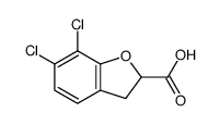 6,7-Dichloro-2,3-dihydrobenzofuran-2-carboxylic acid Structure