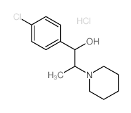 1-Piperidineethanol, a-(4-chlorophenyl)-b-methyl-, hydrochloride (1:1) structure