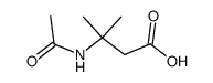 3-acetylamino-3-methyl-butyric acid Structure