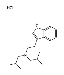 2-(1H-indol-3-yl)ethyl-bis(2-methylpropyl)azanium,chloride Structure