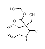 1H-Indole-3-carboxylicacid, 2,3-dihydro-3-(hydroxymethyl)-2-oxo-, ethyl ester structure