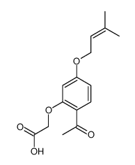 2-[2-acetyl-5-(3-methylbut-2-enoxy)phenoxy]acetic acid Structure