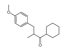 1-cyclohexyl-3-(4-methoxyphenyl)-2-methylpropan-1-one结构式