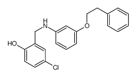 4-chloro-2-[[3-(2-phenylethoxy)anilino]methyl]phenol Structure
