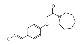 1-(azepan-1-yl)-2-[4-(hydroxyiminomethyl)phenoxy]ethanone结构式